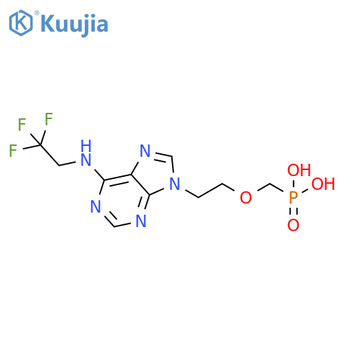 Phosphonic acid,[[2-[6-[(2,2,2-trifluoroethyl)amino]-9H-purin-9-yl]ethoxy]methyl]- structure