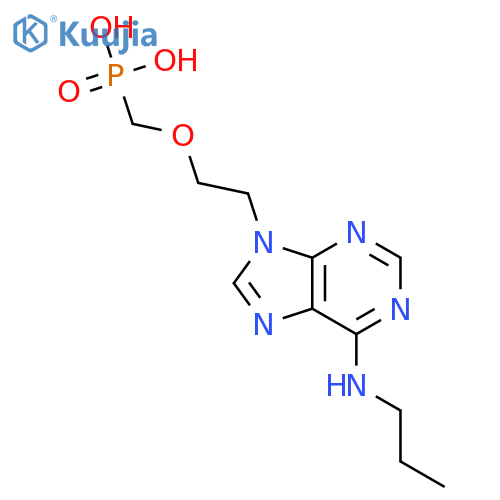 Phosphonic acid, [[2-[6-(propylamino)-9H-purin-9-yl]ethoxy]methyl]- structure