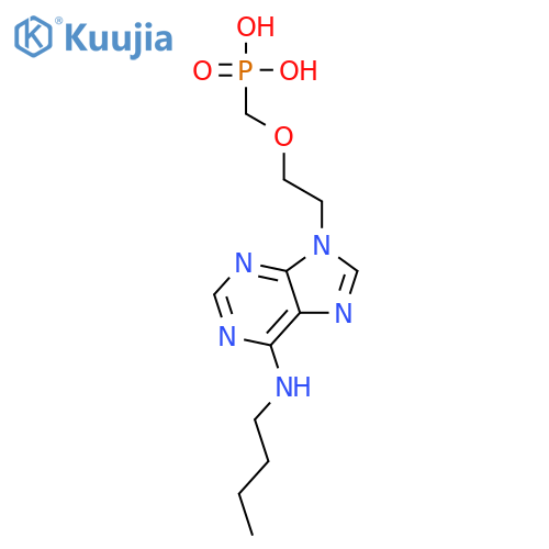 Phosphonic acid, [[2-[6-(butylamino)-9H-purin-9-yl]ethoxy]methyl]- structure