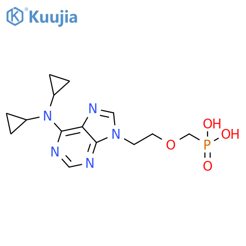 Phosphonic acid,[[2-[6-(dicyclopropylamino)-9H-purin-9-yl]ethoxy]methyl]- structure