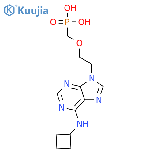 Phosphonic acid, [[2-[6-(cyclobutylamino)-9H-purin-9-yl]ethoxy]methyl]- structure