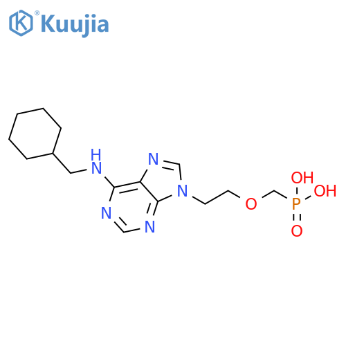 Phosphonic acid,[[2-[6-[(cyclohexylmethyl)amino]-9H-purin-9-yl]ethoxy]methyl]- structure