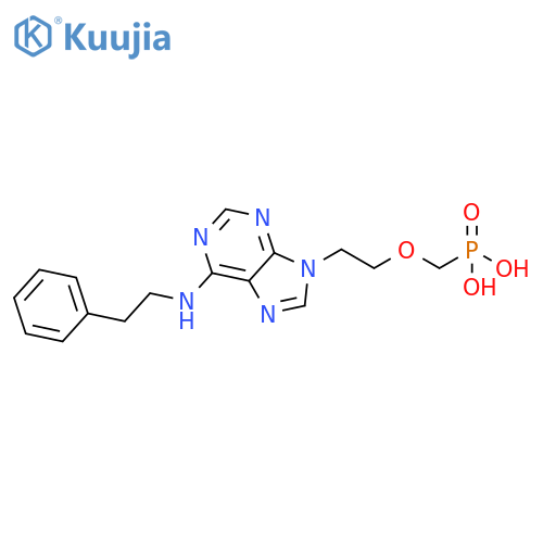 Phosphonic acid,[[2-[6-[(2-phenylethyl)amino]-9H-purin-9-yl]ethoxy]methyl]- structure