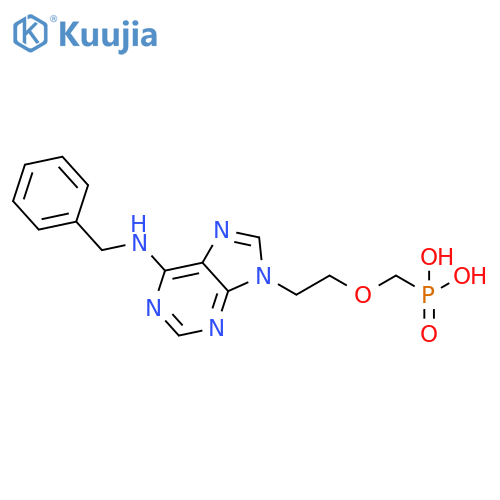 Phosphonic acid,[[2-[6-[(phenylmethyl)amino]-9H-purin-9-yl]ethoxy]methyl]- structure
