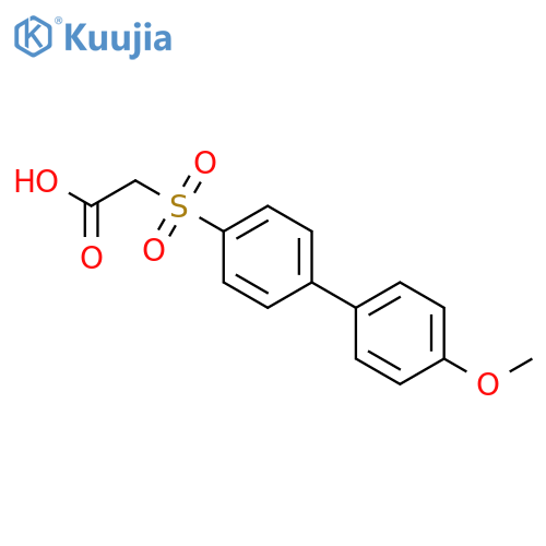 ACETIC ACID, [(4'-METHOXY[1,1'-BIPHENYL]-4-YL)SULFONYL]- structure