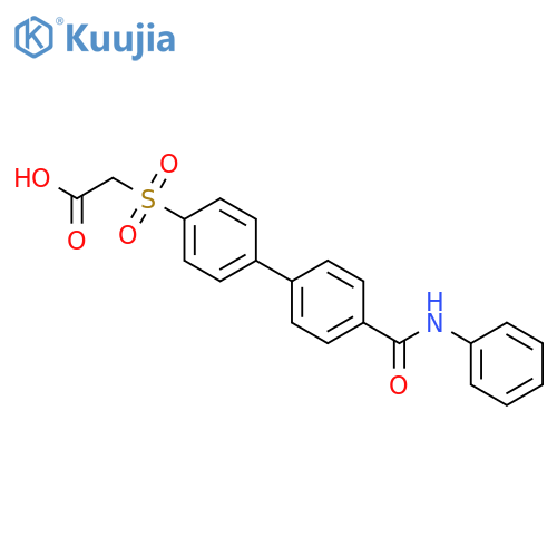 Acetic acid, [[4'-[(phenylamino)carbonyl][1,1'-biphenyl]-4-yl]sulfonyl]- structure