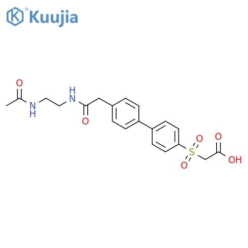 Acetic acid,[[4'-[2-[[2-(acetylamino)ethyl]amino]-2-oxoethyl][1,1'-biphenyl]-4-yl]sulfonyl]- structure
