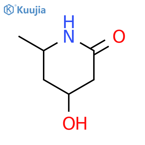 (4R,6S)-4-hydroxy-6-methyl-piperidin-2-one structure