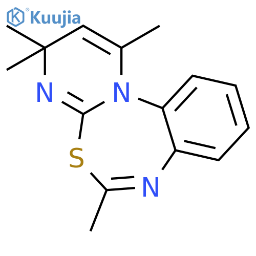3H-Pyrimido[1,2-a][3,1,5]benzothiadiazepine, 1,3,3,6-tetramethyl- structure