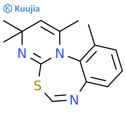 3H-PYRIMIDO[1,2-A][3,1,5]BENZOTHIADIAZEPINE, 1,3,3,11-TETRAMETHYL- structure