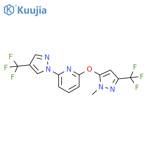Pyridine,2-[[1-methyl-3-(trifluoromethyl)-1H-pyrazol-5-yl]oxy]-6-[4-(trifluoromethyl)-1H-pyrazol-1-yl]- structure