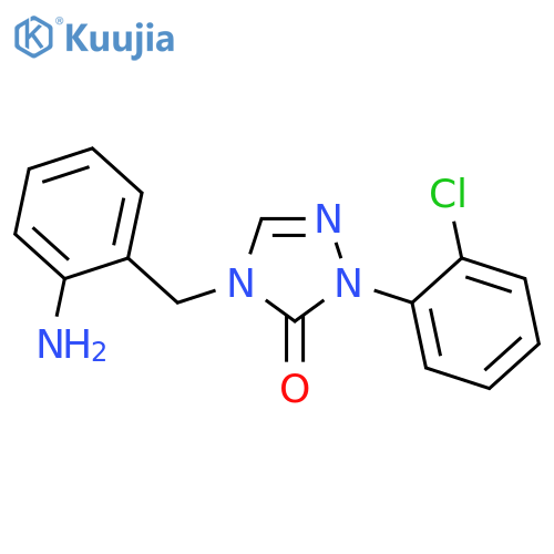 3H-1,2,4-Triazol-3-one,4-[(2-aminophenyl)methyl]-2-(2-chlorophenyl)-2,4-dihydro- structure