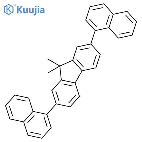 9H-Fluorene, 9,9-dimethyl-2,7-di-1-naphthalenyl- structure