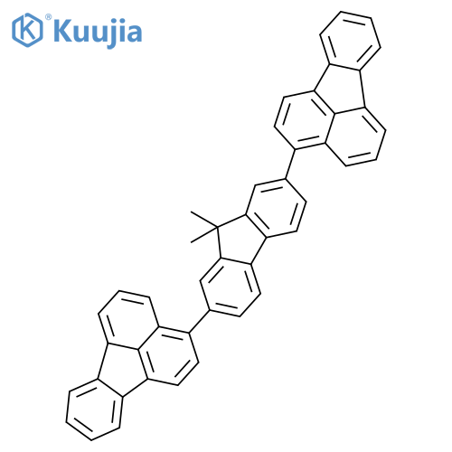 Fluoranthene, 3,3'-(9,9-dimethyl-9H-fluorene-2,7-diyl)bis- structure