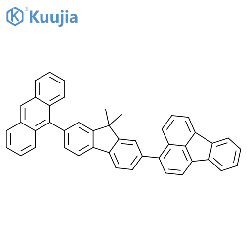 Fluoranthene, 3-[7-(9-anthracenyl)-9,9-dimethyl-9H-fluoren-2-yl]- structure