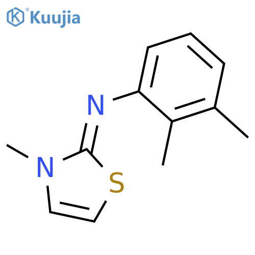 Benzenamine, 2,3-dimethyl-N-(3-methyl-2(3H)-thiazolylidene)- structure
