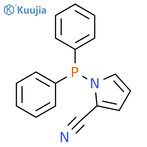 1H-Pyrrole-2-carbonitrile, 1-(diphenylphosphino)- structure