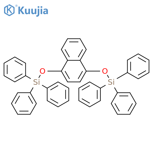 Silane, [1,4-naphthalenediylbis(oxy)]bis[triphenyl- structure
