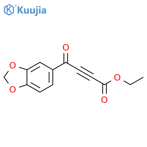 2-Butynoic acid, 4-(1,3-benzodioxol-5-yl)-4-oxo-, ethyl ester structure