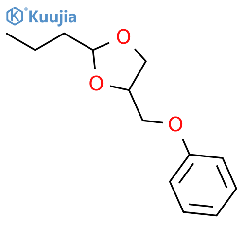 1,3-Dioxolane, 4-(phenoxymethyl)-2-propyl- structure