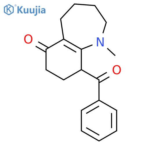 6H-1-BENZAZEPIN-6-ONE, 9-BENZOYL-1,2,3,4,5,7,8,9-OCTAHYDRO-1-METHYL- structure
