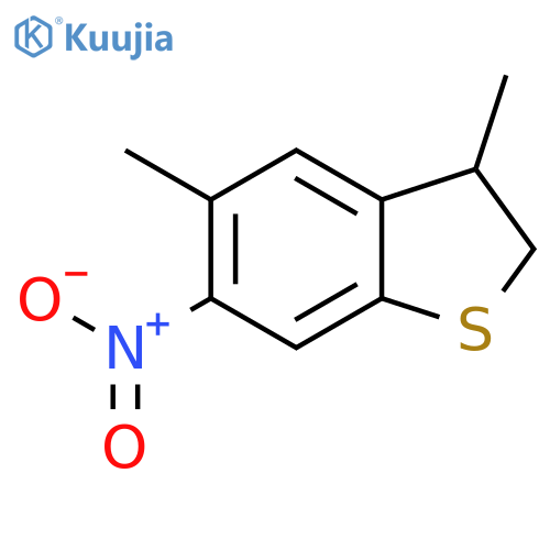 BENZO[B]THIOPHENE, 2,3-DIHYDRO-3,5-DIMETHYL-6-NITRO- structure