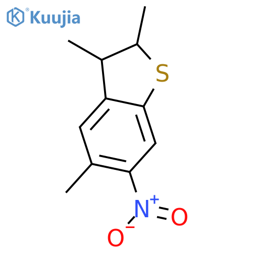 BENZO[B]THIOPHENE, 2,3-DIHYDRO-2,3,5-TRIMETHYL-6-NITRO- structure