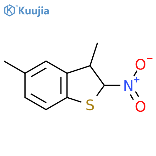 Benzo[b]thiophene, 2,3-dihydro-3,5-dimethyl-2-nitro- structure