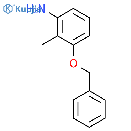 Benzenamine,2-methyl-3-(phenylmethoxy)- structure