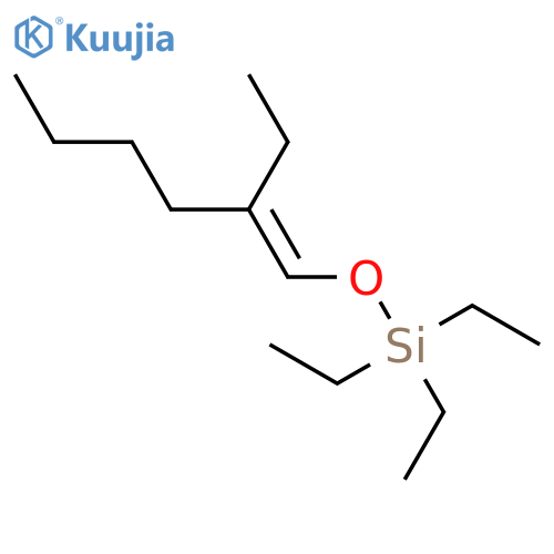 SILANE, TRIETHYL[(2-ETHYL-1-HEXENYL)OXY]- structure