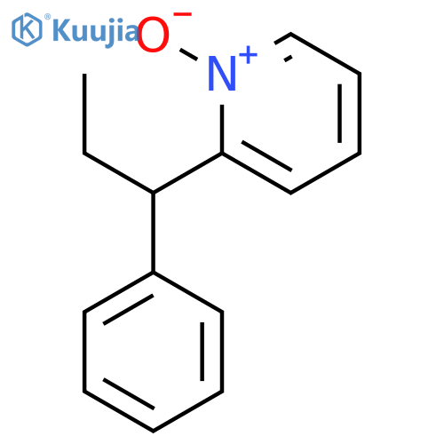 PYRIDINE, 2-(1-PHENYLPROPYL)-, 1-OXIDE, (+)- structure