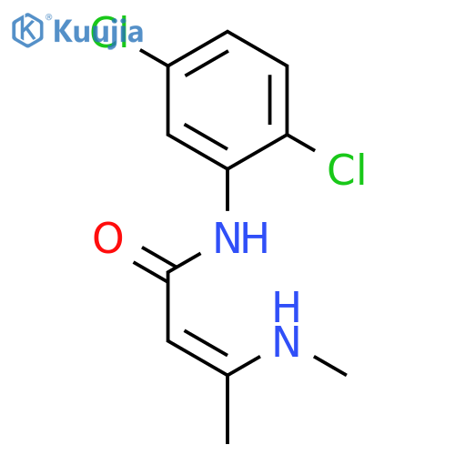 2-BUTENAMIDE, N-(2,5-DICHLOROPHENYL)-3-(METHYLAMINO)-, (Z)- structure