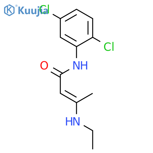 2-Butenamide, N-(2,5-dichlorophenyl)-3-(ethylamino)-, (E)- structure