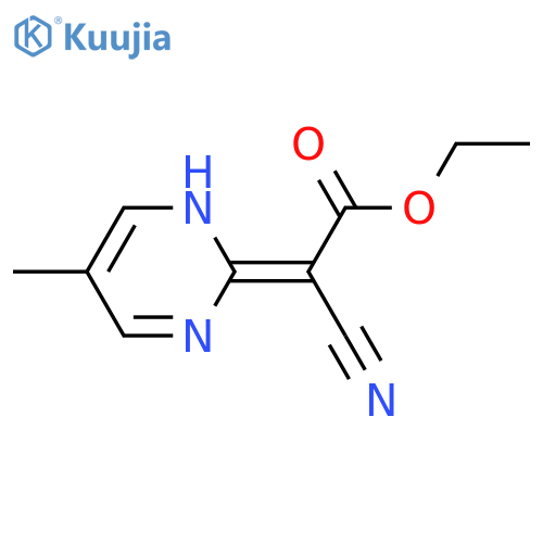 ACETIC ACID, CYANO(5-METHYL-2(1H)-PYRIMIDINYLIDENE)-, ETHYL ESTER structure