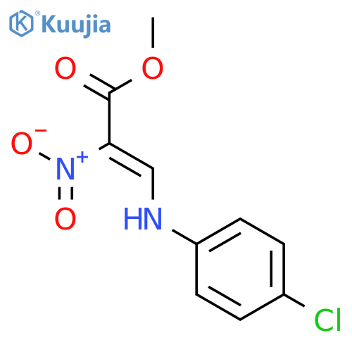2-PROPENOIC ACID, 3-[(4-CHLOROPHENYL)AMINO]-2-NITRO-, METHYL ESTER, (Z)- structure