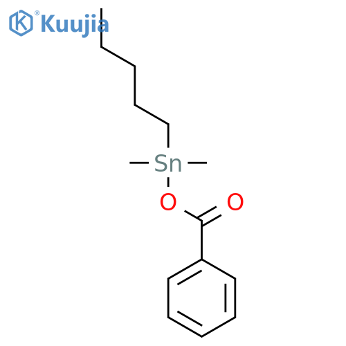 Pentyl, 5-[(benzoyloxy)dimethylstannyl]- structure