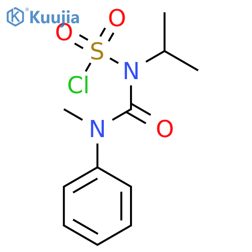 Sulfamoyl chloride, (1-methylethyl)[(methylphenylamino)carbonyl]- structure