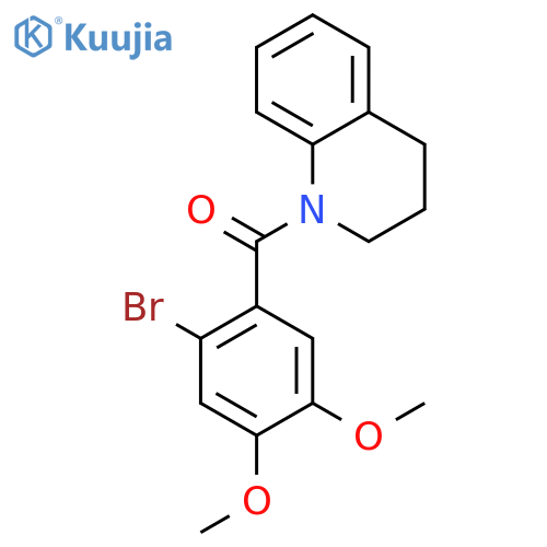 Methanone,(2-bromo-4,5-dimethoxyphenyl)(3,4-dihydro-1(2H)-quinolinyl)- structure