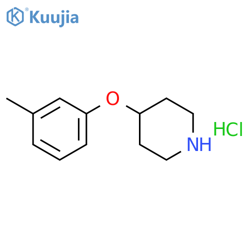 4-(3-Methylphenoxy)piperidine hydrochloride structure