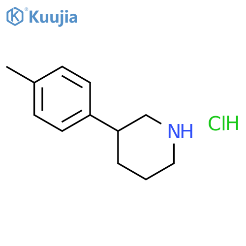 3-(4-Methylphenyl)piperidine Hydrochloride structure