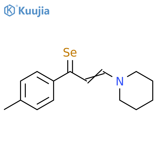 2-Propene-1-selone, 1-(4-methylphenyl)-3-(1-piperidinyl)- structure