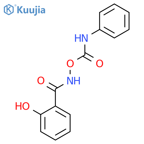 2-Hydroxy-N-[(phenylcarbamoyl)oxy]benzamide structure