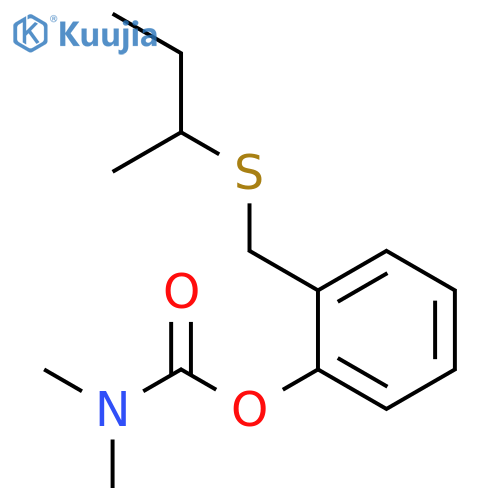 CARBAMIC ACID, DIMETHYL-, 2-[[(1-METHYLPROPYL)THIO]METHYL]PHENYL ESTER structure