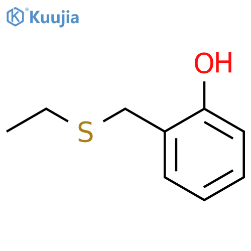 Phenol,2-[(ethylthio)methyl]- structure