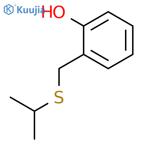 2-(propan-2-ylsulfanyl)methylphenol structure