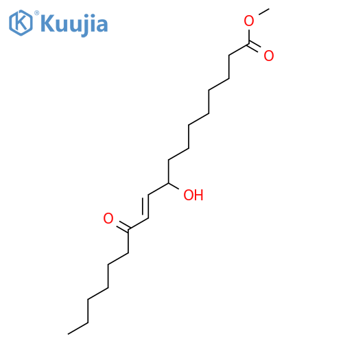 10-OCTADECENOIC ACID, 9-HYDROXY-12-OXO-, METHYL ESTER, (E)- structure
