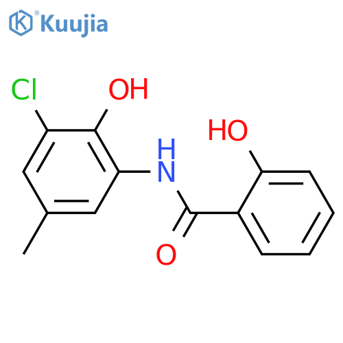 BENZAMIDE, N-(3-CHLORO-2-HYDROXY-5-METHYLPHENYL)-2-HYDROXY- structure