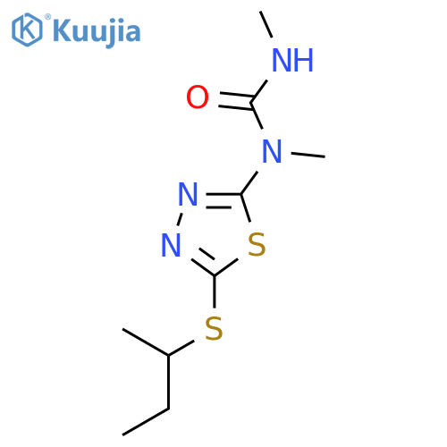Urea, N,N'-dimethyl-N-[5-[(1-methylpropyl)thio]-1,3,4-thiadiazol-2-yl]- structure