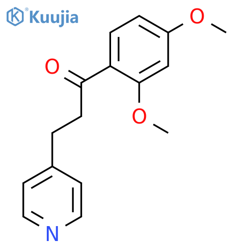 1-Propanone, 1-(2,4-dimethoxyphenyl)-3-(4-pyridinyl)- structure
