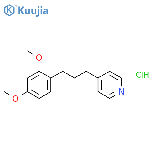 Pyridine, 4-[3-(2,4-dimethoxyphenyl)propyl]-, hydrochloride structure